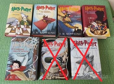 Collezione libri Harry Potter 1-2-3-4-5 Salani