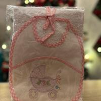 Asciugamano e bavetta bambina