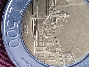 Moneta da 500 lire italiane del 1989