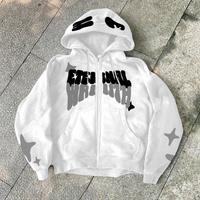 Felpa Boxy Bianca Con Design