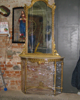 Specchiera oro zecchino