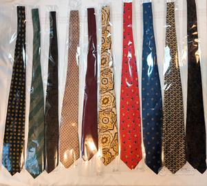 Prezioso lotto 10 Cravatte pregiate e uniche