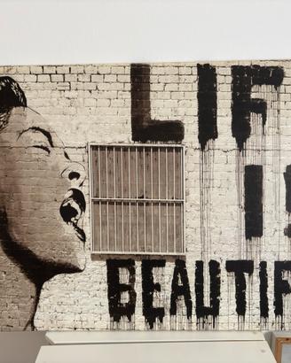 Canvas 100x70 Life is beautiful - quadro blues