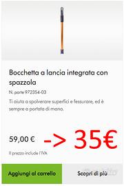 BOCCHETTA A LANCIA  CON SPAZZOLA INTEGRATA PER V15