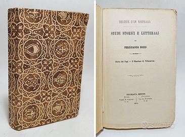 RELIQUIE D'UN NAUFRAGIO. STUDI STORICI E LETTERARJ