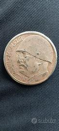 Moneta 20 lire 1943 Benito Mussolini - Argento