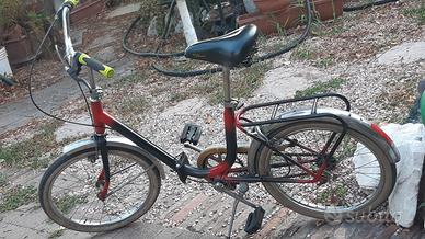Bici pieghevole ruota 20 rosso-nera