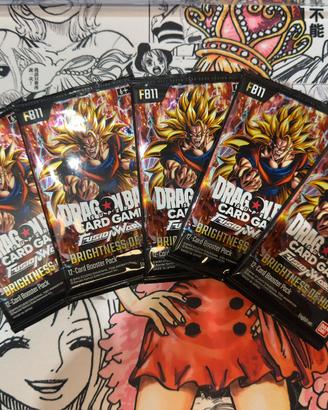 5x FB11 Booster Pack Sealed Dragon Ball F.W