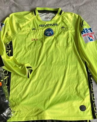 MAGLIA SHIRT CAMISETA VINTAGE OFFICIAL ARBITRO ITALIA FOOTBALL calcio new tg L
