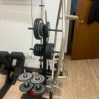 portadischi/ bilancieri manubri e dischi ghisa