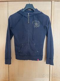 Felpa con zip e cappuccio