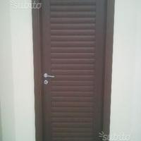 Porta WENGE NUOVO 80X210 LISTELLARE LEGNO MASSELLO