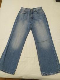 jeans donna a gamba ampia 