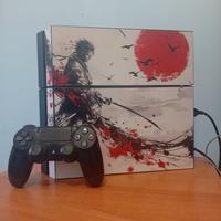 PS4 custom + joystick cavi e in omaggio disco gta5