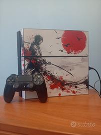 PS4 custom + joystick cavi e in omaggio disco gta5