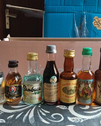 Bottigliette di liquore da collezione
