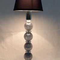 Lampada da tavolo con sferette cristallo