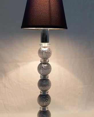 Lampada da tavolo con sferette cristallo
