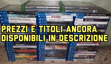 Giochi per Playstation 4, Playstation 5 e XBOX One