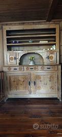 Antica piattaia, credenza valdostana