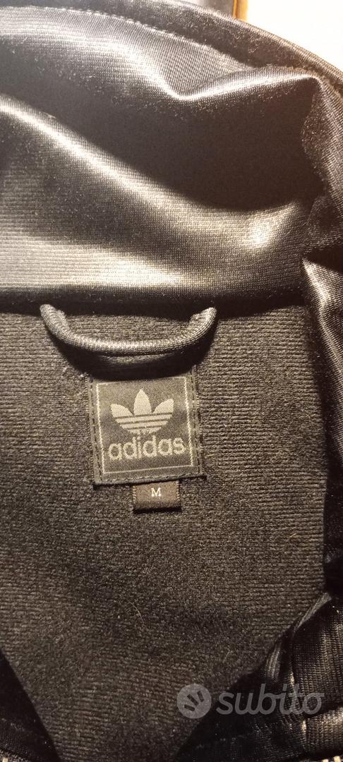 FELPA ADIDAS NERA LUCIDA Abbigliamento e Accessori In vendita a