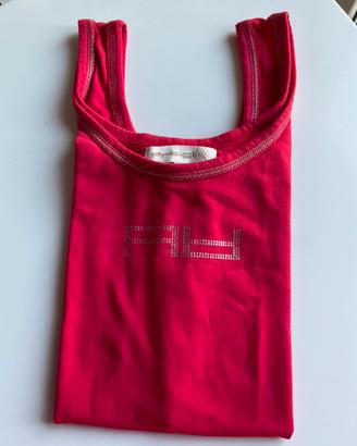Canotta donna rossa cotone logo ARTIGLI