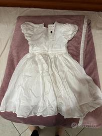 Abito bambina elegante bianco 2-3 anni
