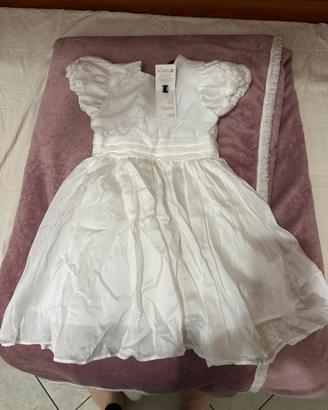Abito bambina elegante bianco 2-3 anni