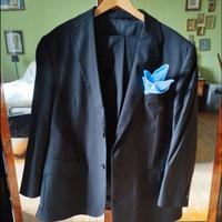 Abito uomo nero Vittorio Lorini tg 56