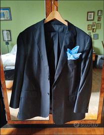Abito uomo nero Vittorio Lorini tg 56