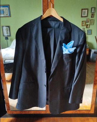 Abito uomo nero Vittorio Lorini tg 56