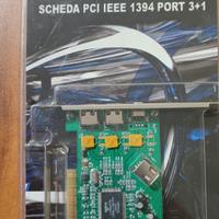Scheda FireWire PCI IEEE 1394 a 3+1 porte