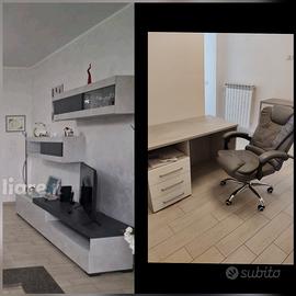 mobile sala piu scrivania e sedia d'ufficio 
