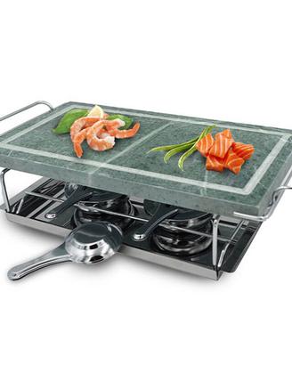 Griglia da tavolo in pietra ollare con fornellini