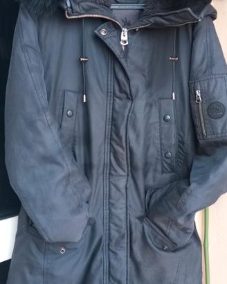 Parka blu notte trapuntato della Spiewax