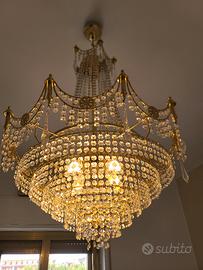 Lampadario con cristalli Swarowski