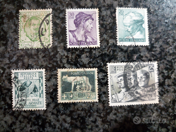Francobolli vintage Rep Italiana