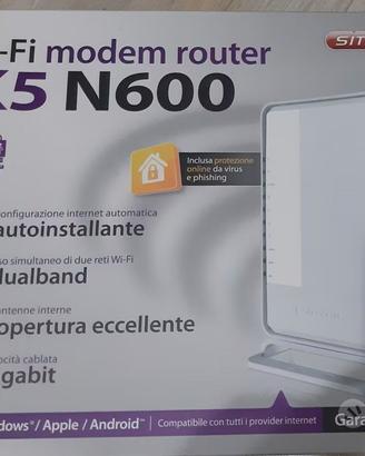 Wii FI modem router duale band X5 N 600