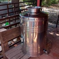 Serbatoio olio acciaio inox 100 litri