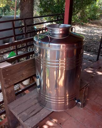 Serbatoio olio acciaio inox 100 litri