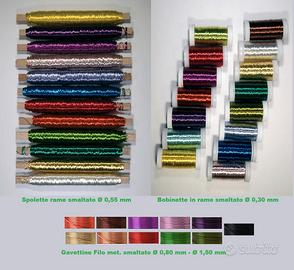 Bobinette, Spolette e Gavettine Filo di Rame color