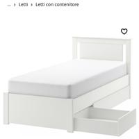 Letto Ikea con cassetti contenitori SONGESAND IKEA
