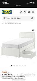 Letto Ikea con cassetti contenitori SONGESAND IKEA