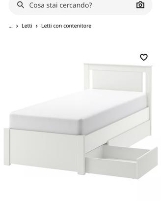 Letto Ikea con cassetti contenitori SONGESAND IKEA