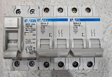 Set da quadro differenziale magnetotermico