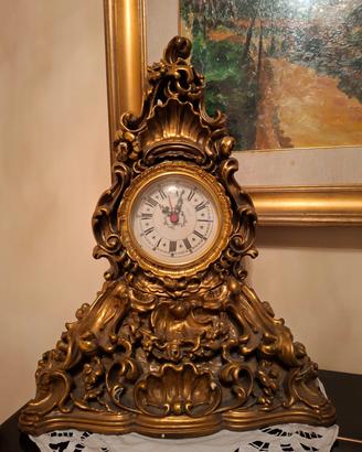 Orologio parigino imperial in bronzo dorato 