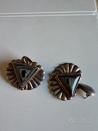 Orecchini in argento 925 vintage Arezzo (705 AR)