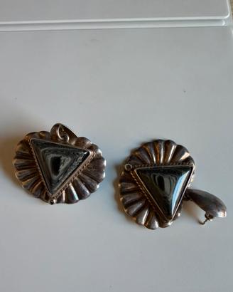 Orecchini in argento 925 vintage Arezzo (705 AR)