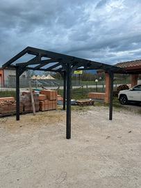 gazebo in legno lamellare