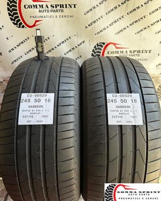 2 PNEUMATICI 245/50 R18 HANKOOK ESTIVE RUNFLAT